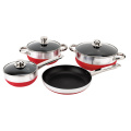 Küchenartikel 7 PCS Aluminium Non-Stick Coating Kochgeschirr Set